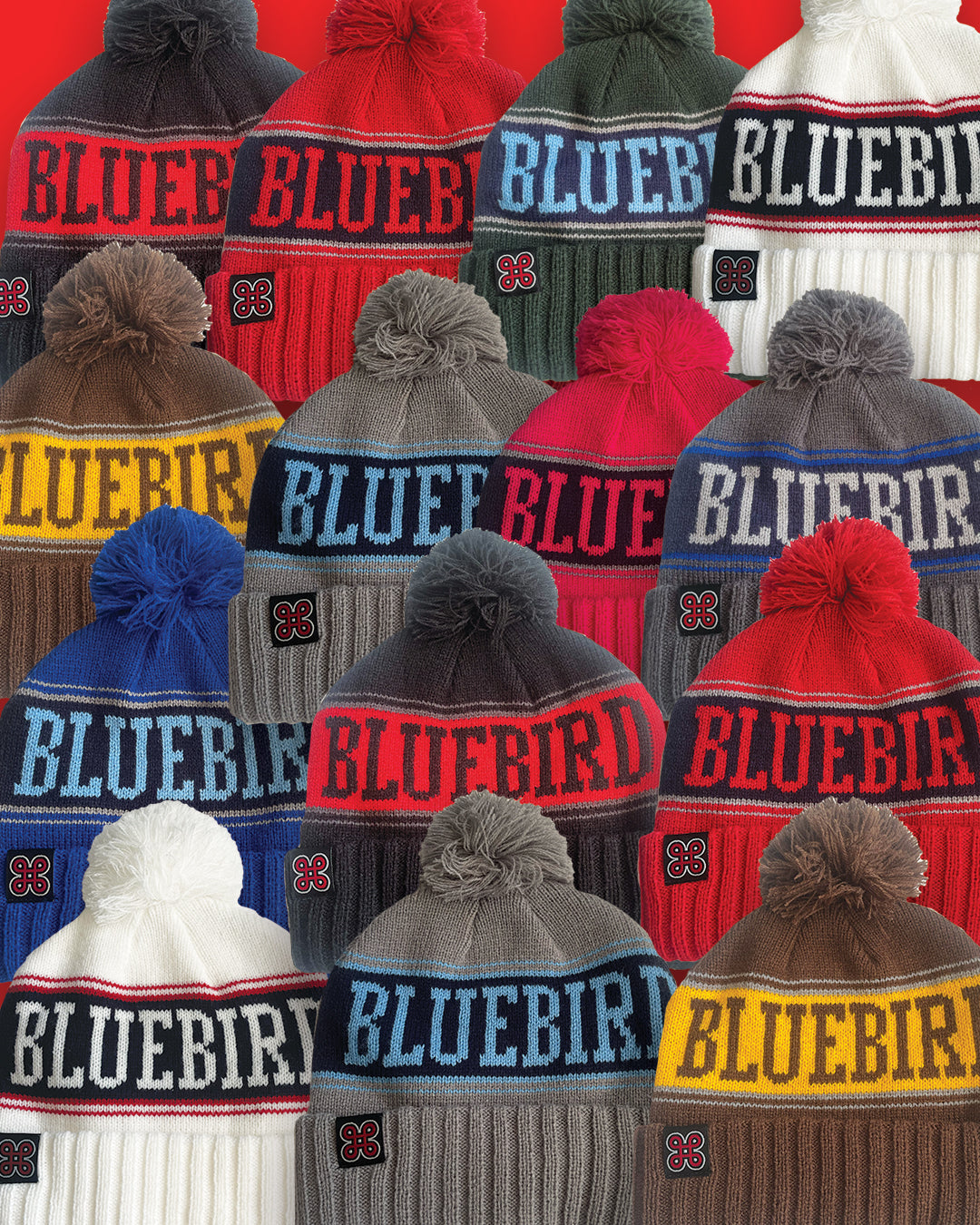 BLUEBIRD POM BEANIE (Multiple Colors)