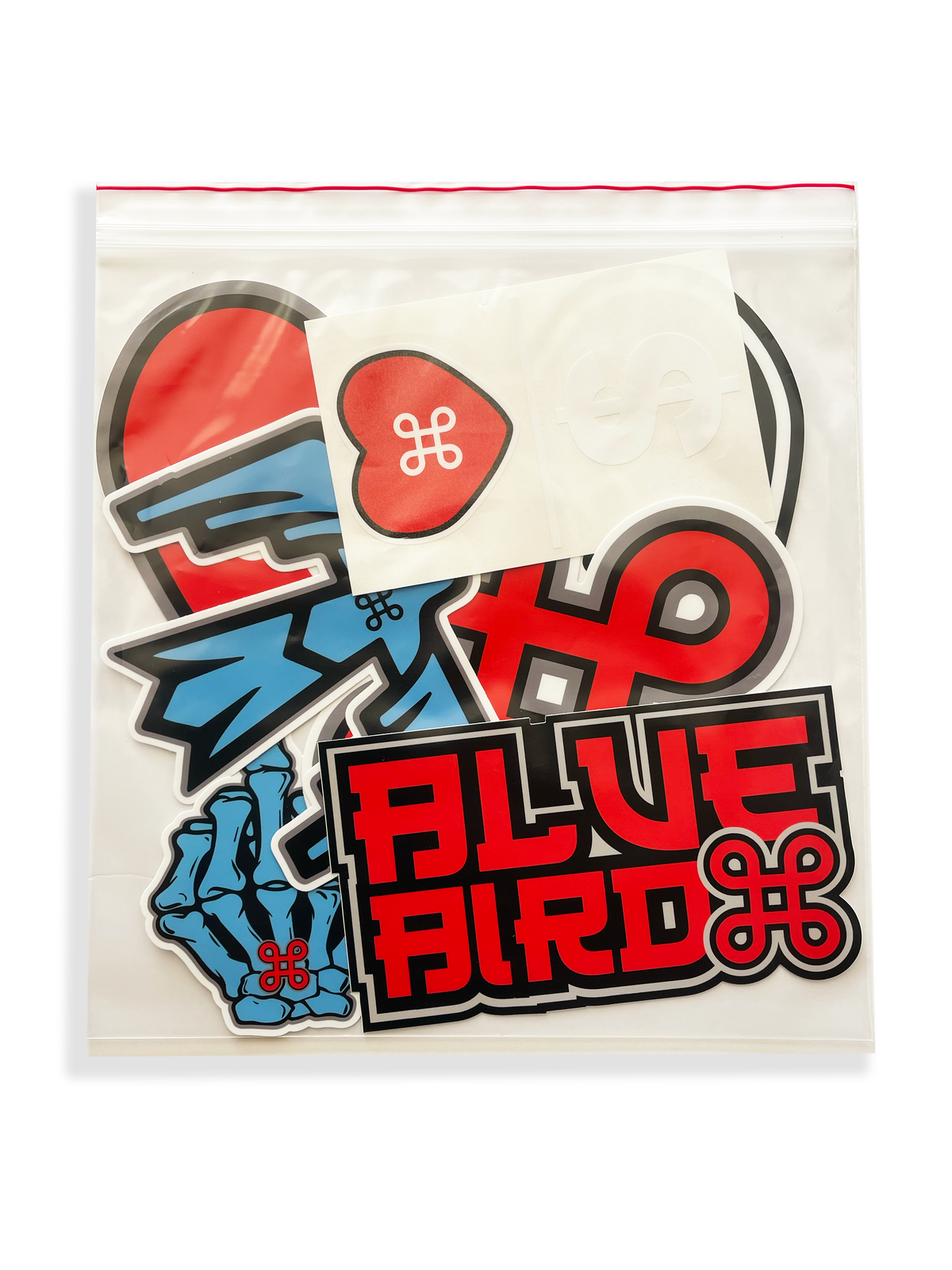 BLUEBIRD X-LARGE TEAM STICKER PACK – BLUEBIRD WAX