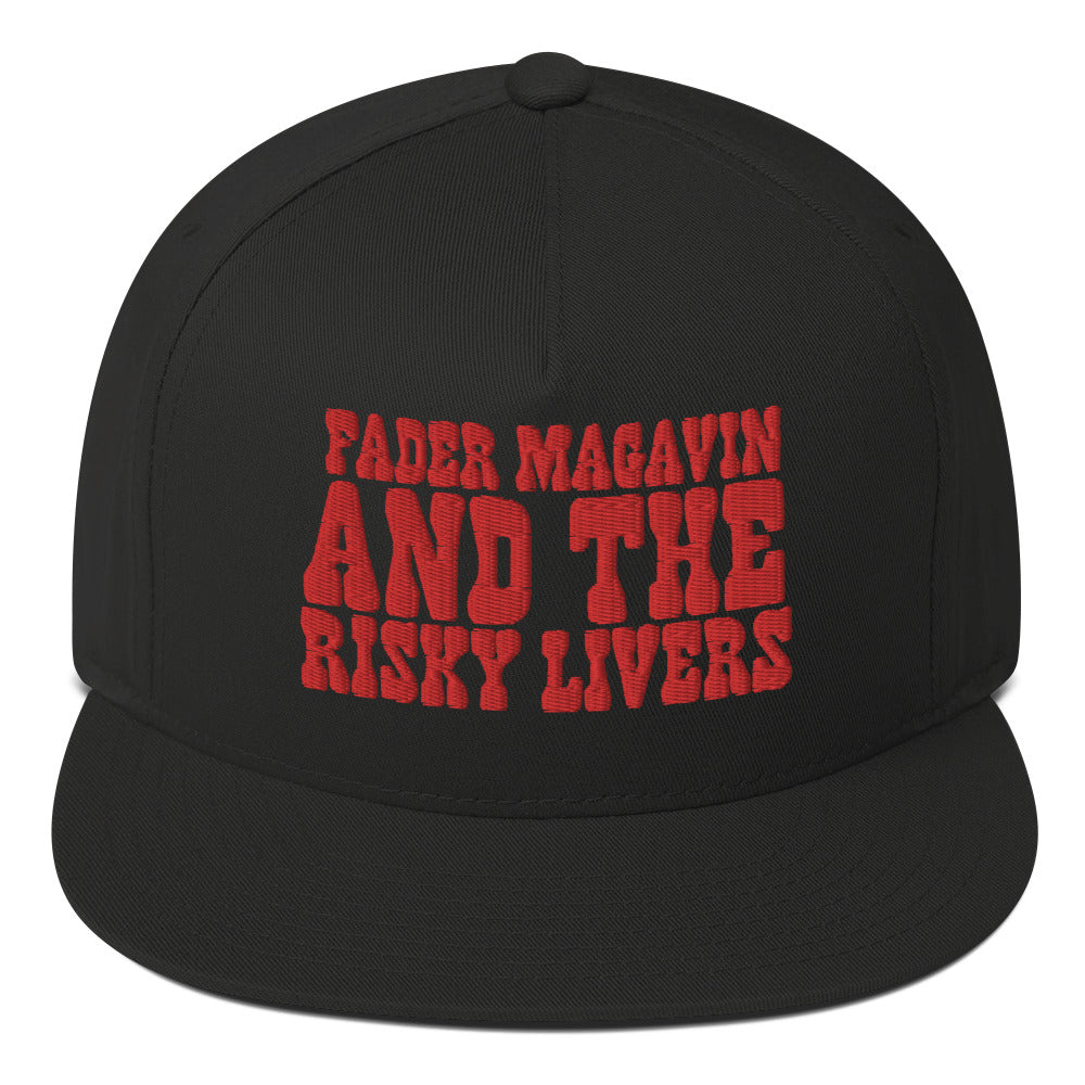 RISKY LIVERS NEW LOGO FLAT BILL CAP