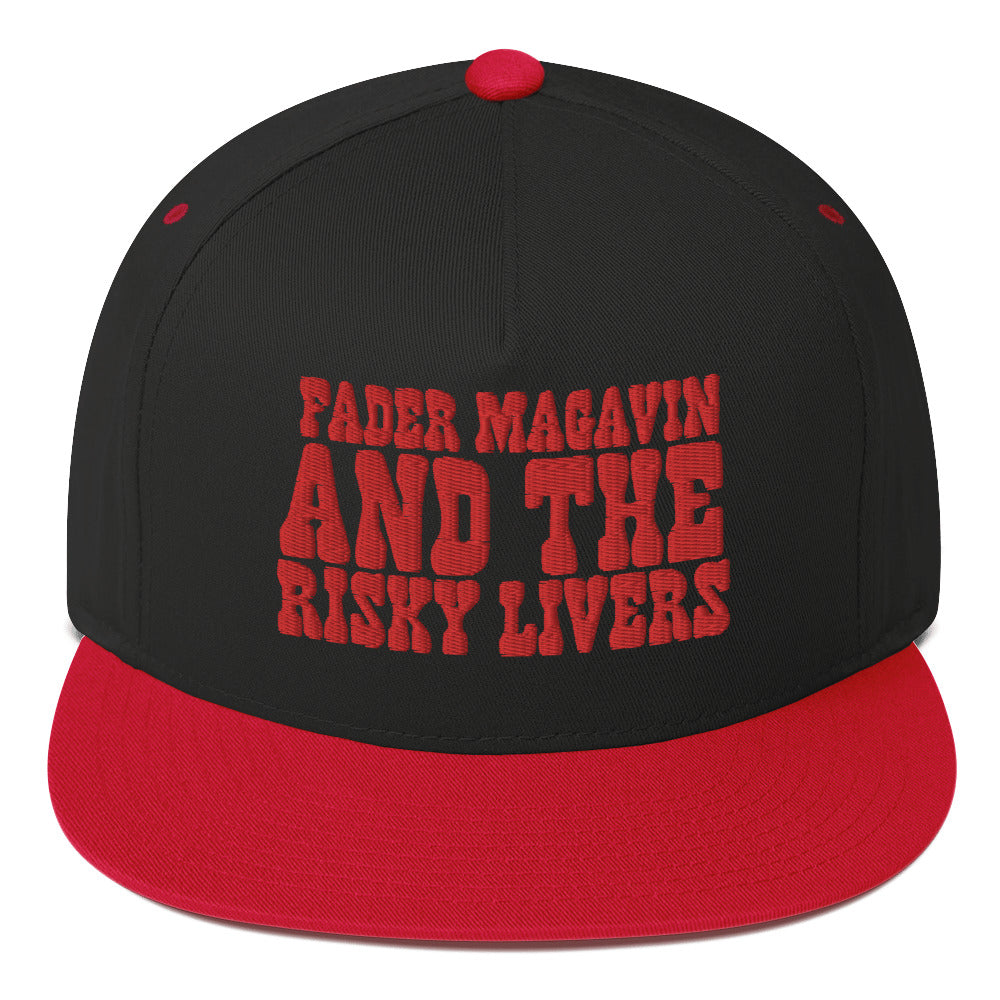 RISKY LIVERS NEW LOGO FLAT BILL CAP