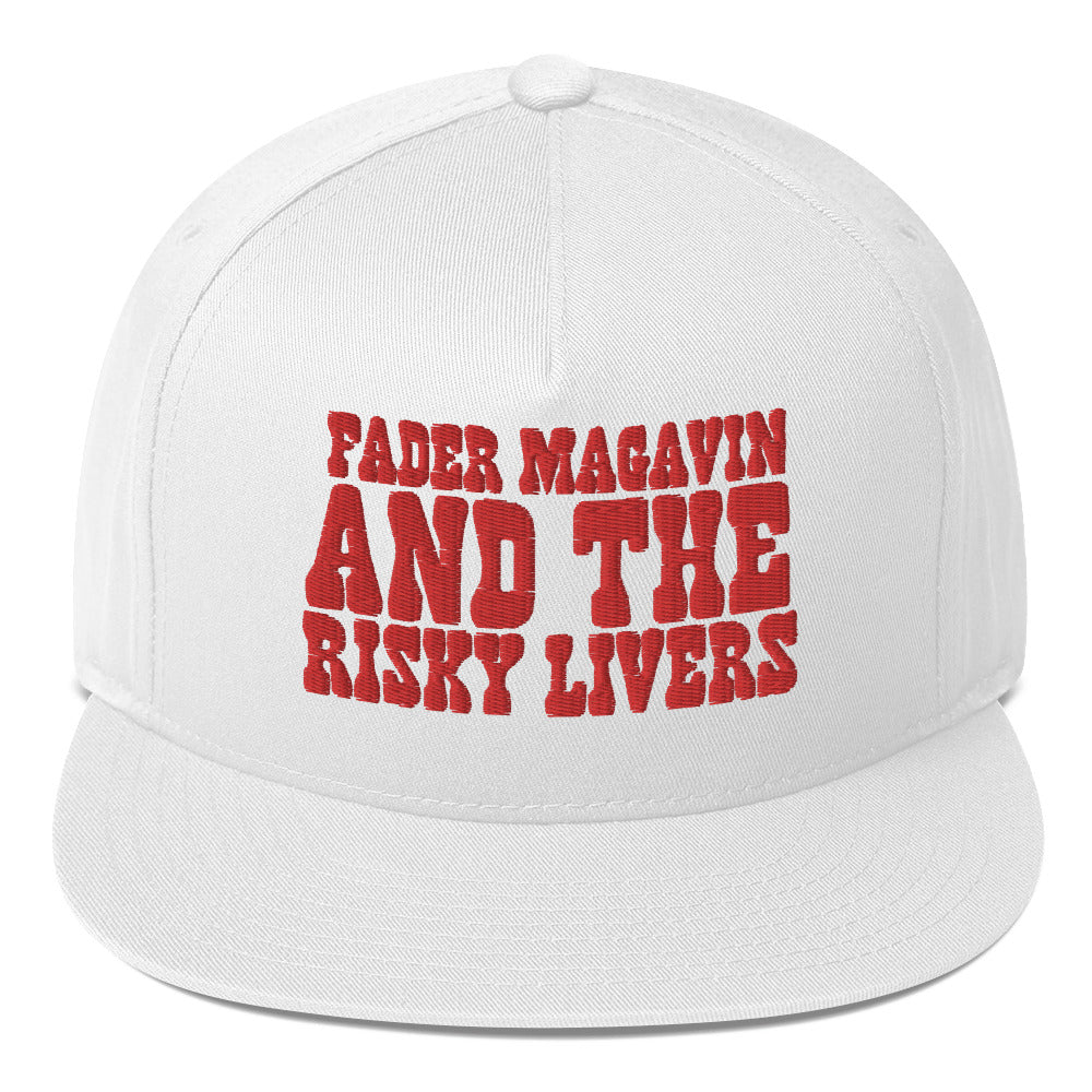 RISKY LIVERS NEW LOGO FLAT BILL CAP