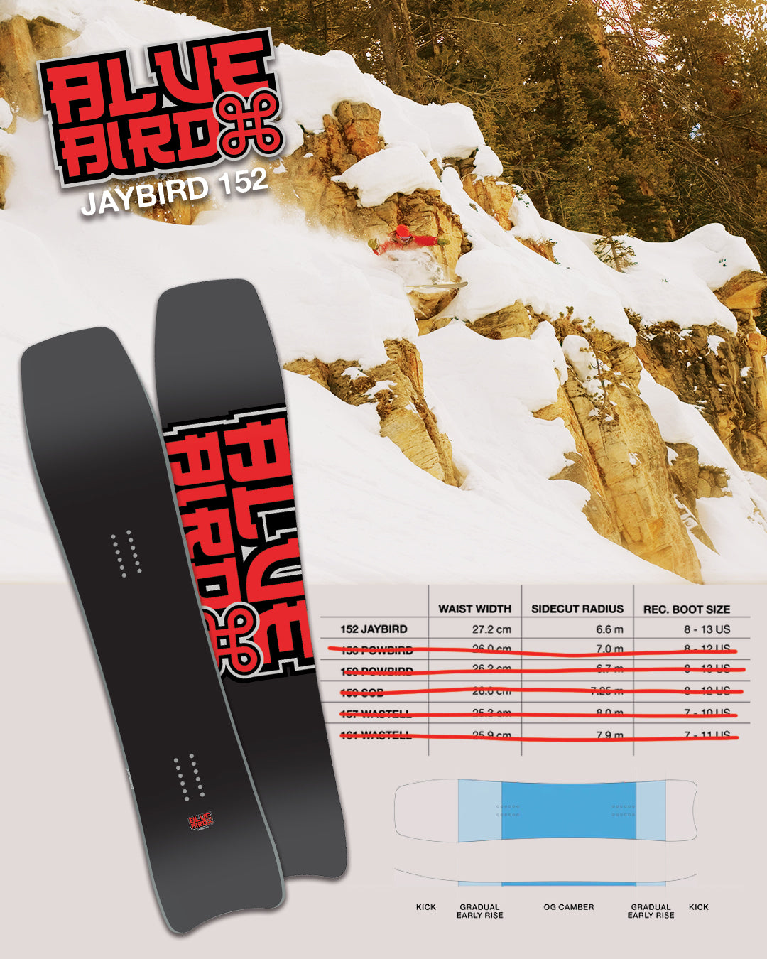 24/25 BLUEBIRD JAYBIRD SNOWBOARD 152CM