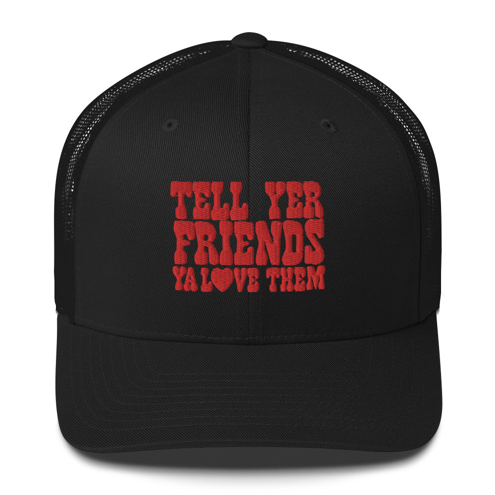 RISKY LIVERS FRIENDS LOGO TRUCKER CAP