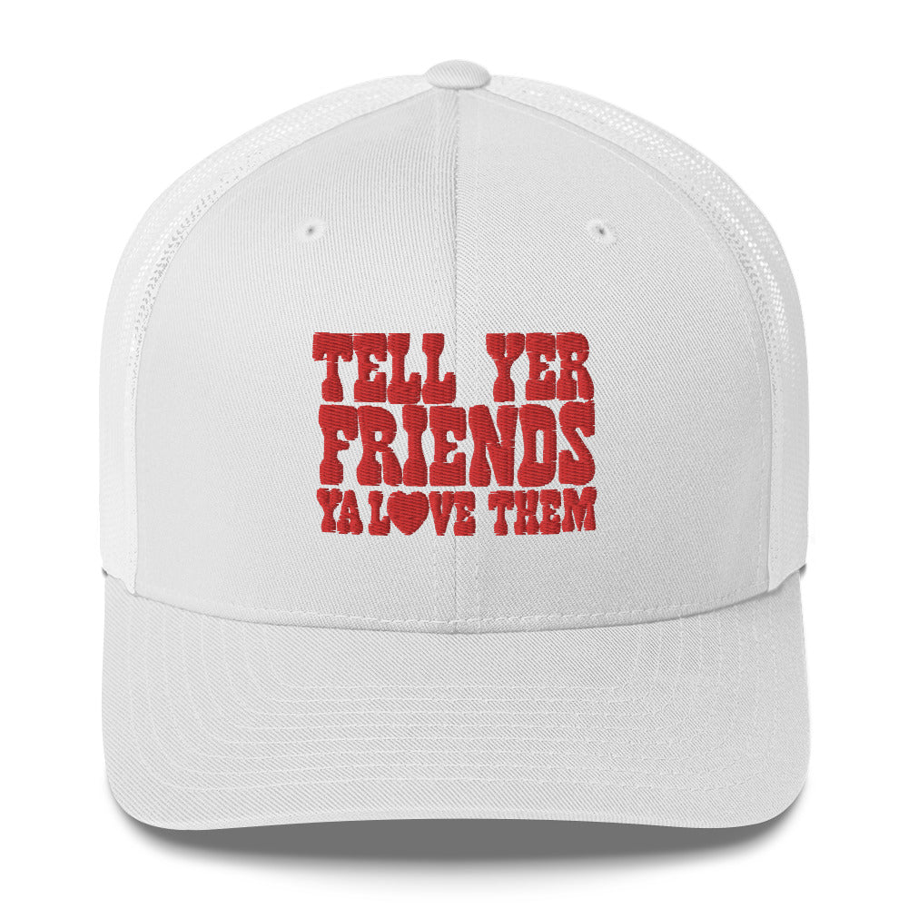 RISKY LIVERS FRIENDS LOGO TRUCKER CAP